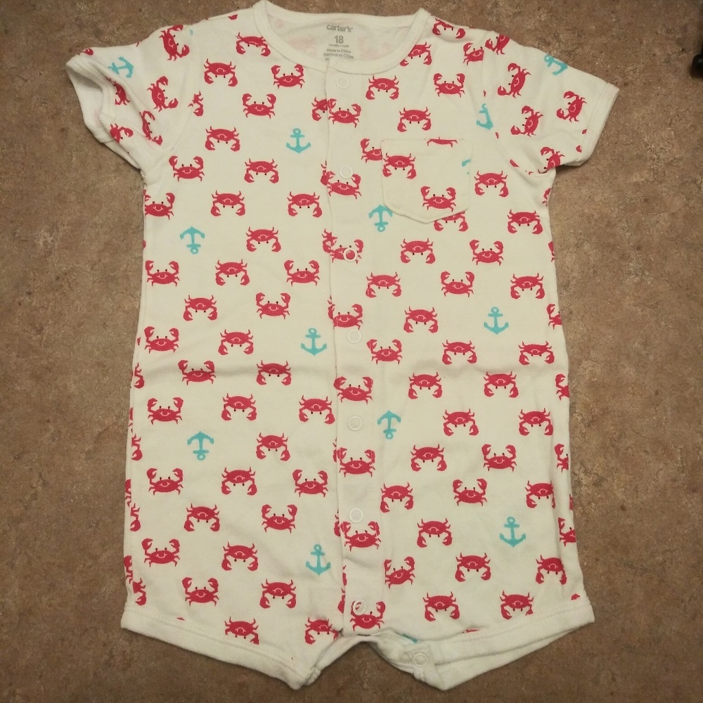 Beach/Nautical Themed Baby Romper